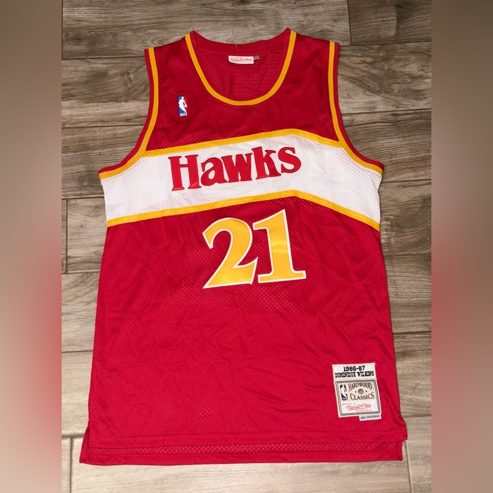 DOMINIQUE WILKINS Atlanta hawks nba Mitchell and ness jersey